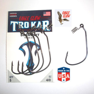 Eagle Claw TK170 Trokar Magnum Swimbait Weighted Hook - TackleDirect